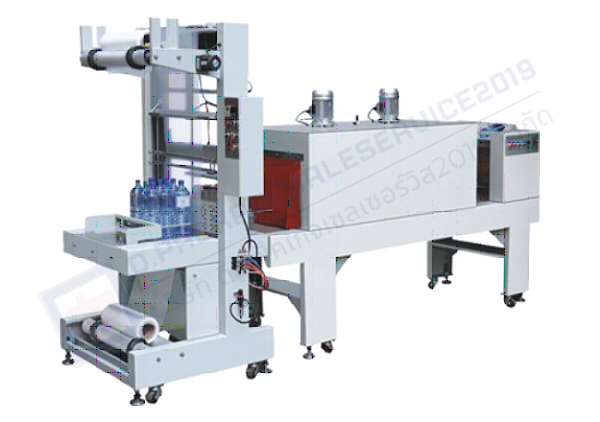 เครื่องห่อฟิล์มหดแบบม้วนกึ่งอัตโนมัติ  Sleeve-Sealing Machine รุ่น DPSJ-5038A, BSE-5040A พร้อมอุโมงค์ฟิล์มหด Shrink Tunnel Machine