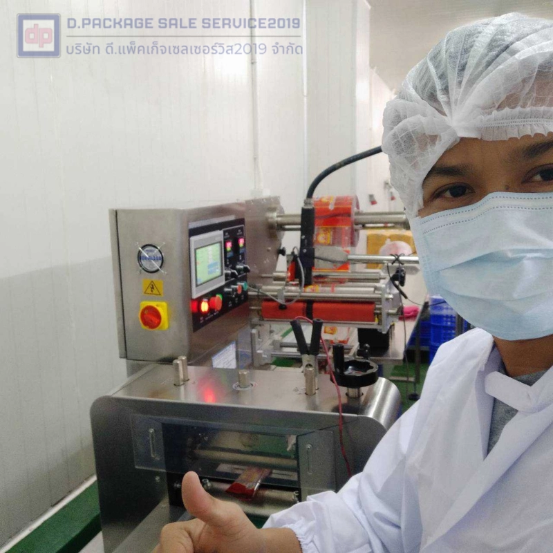 เครื่องบรรจุแนวนอนสำหรับห่อแหนม จังหวัดปทุมธานี
