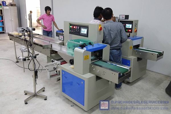 งานติดตั้งเครื่องบรรจุแนวนอน Horizontal Wrapping Machine